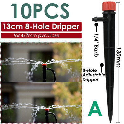 Sprycle 5-10 vnt sodo laistymo laistymo purkštuvai mikro purškimo 1/4 colio purkštukais su kuolu savaiminio laistymo sistemos šiltnamiui