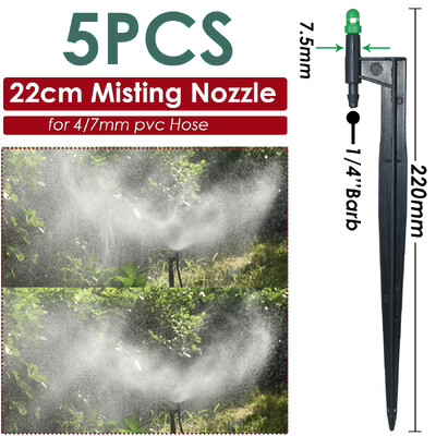 Sprycle 5-10 vnt sodo laistymo laistymo purkštuvai mikro purškimo 1/4 colio purkštukais su kuolu savaiminio laistymo sistemos šiltnamiui