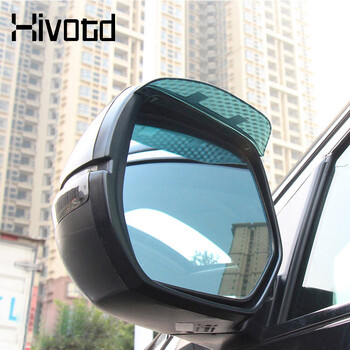 Hivotd Car Rear View Visor Panel Shade Rain Protection Αξεσουάρ Εξωτερικά ανταλλακτικά αυτοκινήτου για Honda HRV HR-V 2019