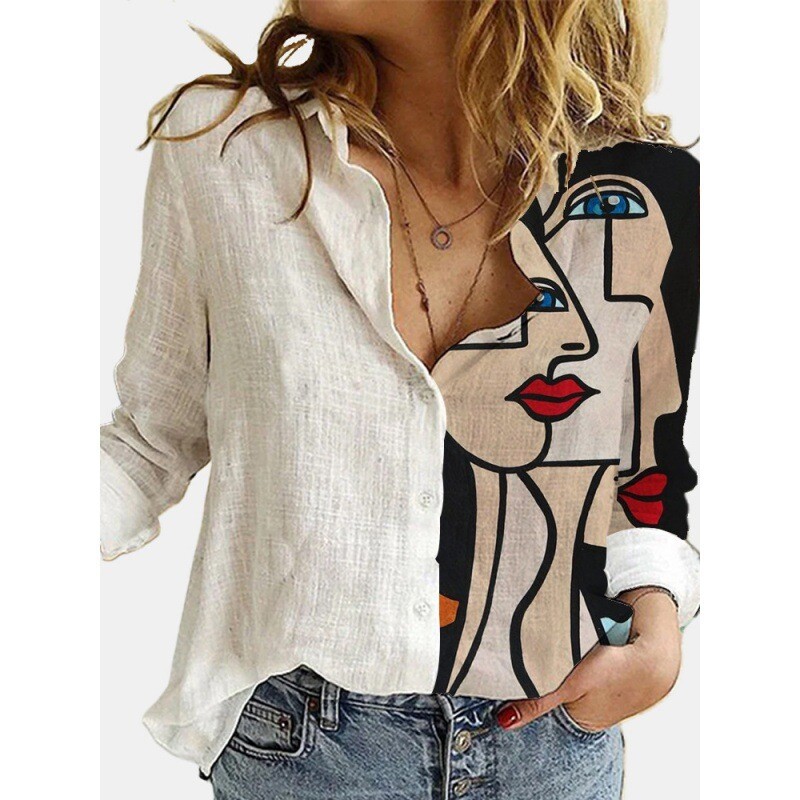 Vanjska trgovina preko granica 2022. Europska i američka ženska odjeća želi neovisnu postaju nova ležerna serija ženskih košulja s printom