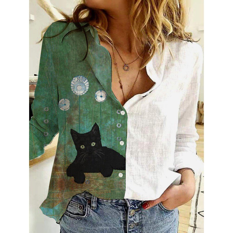 Vanjska trgovina preko granica 2022. Europska i američka ženska odjeća želi neovisnu postaju nova ležerna serija ženskih košulja s printom