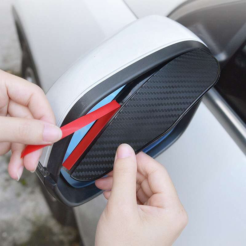 2PCS Automašīnas atpakaļskata spogulis lietus uzacu vizieris oglekļa šķiedras sānu priekš Mg Hs 2022 Piederumi Auto aizsardzība Prius Dacia Duster