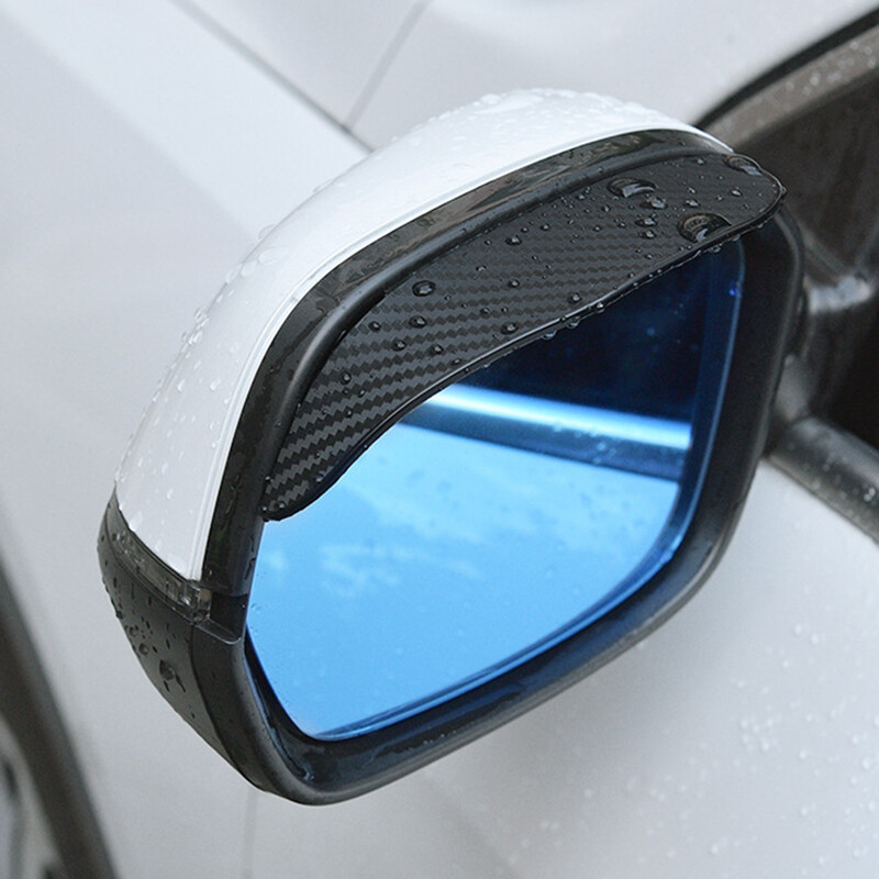 2Gb Automašīnas atpakaļskata spogulis lietus uzacu oglekļa šķiedras automātiskais lietus vairogs lietus ekrāna atstarotājs lietus dēlis atpakaļgaitas spoguļa uzacu vāks