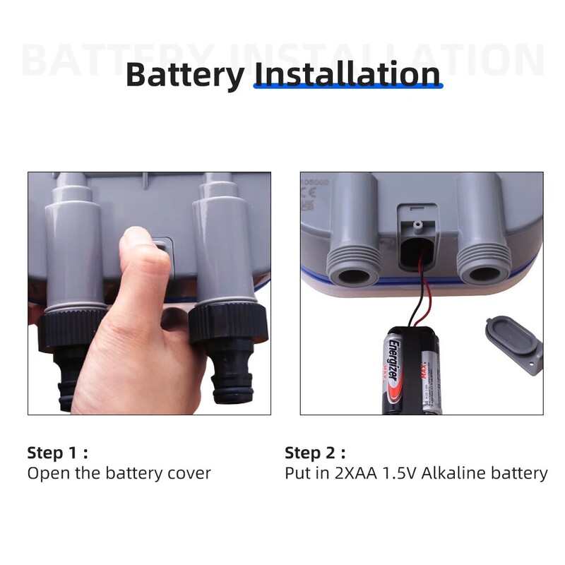 Dva izlaza s četiri kotačića Ažurirani mjerač vremena za vodu s rupom za senzor za kišu Sustav za navodnjavanje vrta s funkcijom odgode za vrt, dvorište