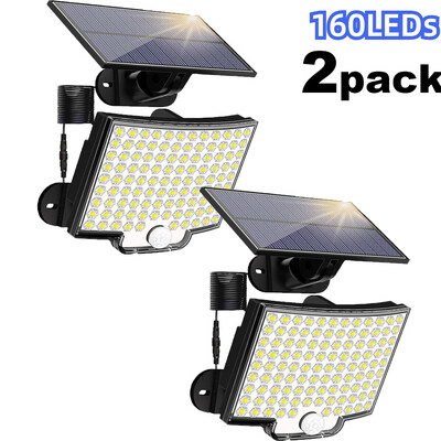 Saules gaismas āra apgaismojums ar gaismas atstarotāju un 3 apgaismojuma režīmiem saules kustības sensora sienas gaismas IP65 ūdensizturīgs dārza pagalmam