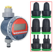 Lodveida vārstu automātiskā elektroniskā laistīšanas taimera pilienveida apūdeņošanas LCD apūdeņošanas kontroliera sistēma dārza pagalma siltumnīcai