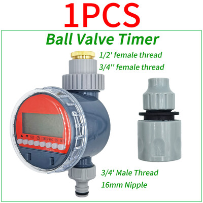 Lodveida vārstu automātiskā elektroniskā laistīšanas taimera pilienveida apūdeņošanas LCD apūdeņošanas kontroliera sistēma dārza pagalma siltumnīcai