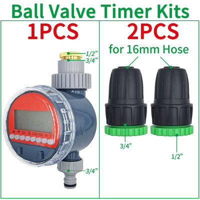 Lodveida vārstu automātiskā elektroniskā laistīšanas taimera pilienveida apūdeņošanas LCD apūdeņošanas kontroliera sistēma dārza pagalma siltumnīcai