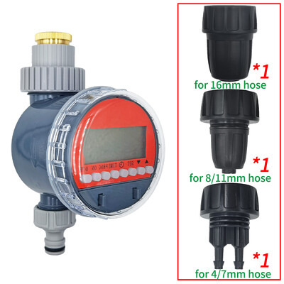 Lodveida vārstu automātiskā elektroniskā laistīšanas taimera pilienveida apūdeņošanas LCD apūdeņošanas kontroliera sistēma dārza pagalma siltumnīcai