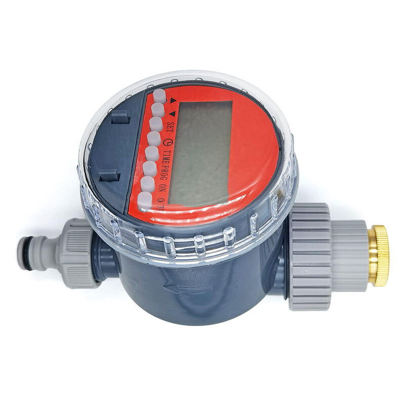 Lodveida vārstu automātiskā elektroniskā laistīšanas taimera pilienveida apūdeņošanas LCD apūdeņošanas kontroliera sistēma dārza pagalma siltumnīcai