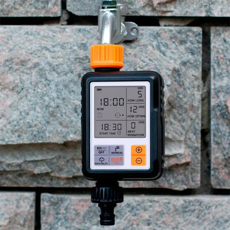 Automatski uređaj za navodnjavanje cvijeća Uređaj za navodnjavanje vrta Zalijevanje Veliko vrijeme zaslona Inteligentni regulator navodnjavanja