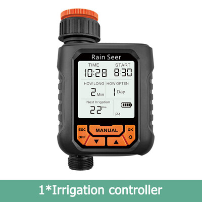 Rain Seer Μεγάλη οθόνη LCD Water Timer Αδιάβροχο IP65 Home Garden irigation Χρονοδιακόπτης βροχόπτωσης Αυτόματο σύστημα ελεγκτή