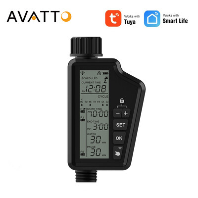 AVATTO WiFi Timer Smart Dual Water Timer Garden Farm Irrigation Controller Πρόγραμμα Timermable Irrigation Timed Watering Valve