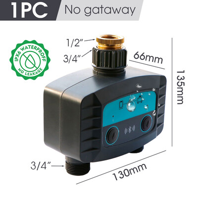 2-smjerni WiFi/Bluetooth kompatibilan Garden Smart Water Timer Elektromagnetski ventil za upravljanje navodnjavanjem za daljinsko zalijevanje putem bežičnog telefona