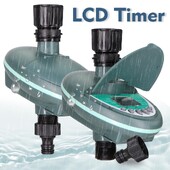 3/4" LCD displejs laistīšanas taimeris Automātiskie smidzinātāji kontrolieris Iknedēļas ikdienas programmēšana āra dārza apūdeņošanas laika adapteris