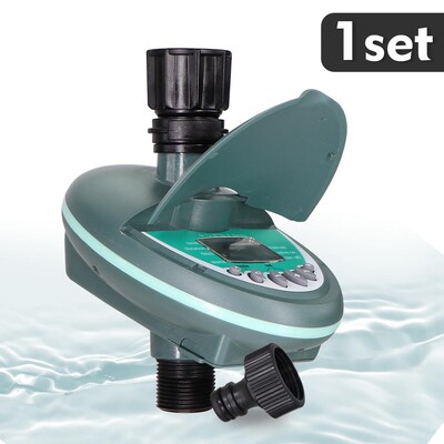 3/4" LCD displejs laistīšanas taimeris Automātiskie smidzinātāji kontrolieris Iknedēļas ikdienas programmēšana āra dārza apūdeņošanas laika adapteris