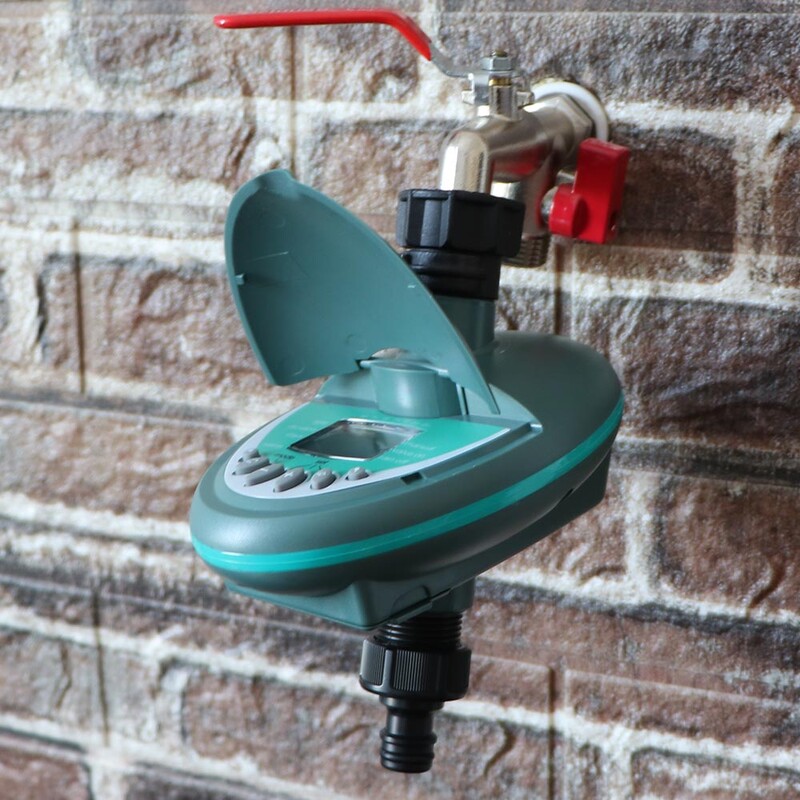 3/4" LCD displejs laistīšanas taimeris Automātiskie smidzinātāji kontrolieris Iknedēļas ikdienas programmēšana āra dārza apūdeņošanas laika adapteris