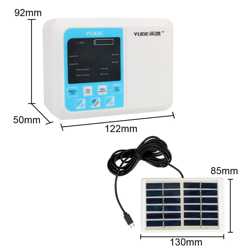 Laistīšanas ierīce augiem Dārza pilienveida apūdeņošanas ierīce Taimeris sistēma Inteliģenta automātiska dubultsūkņa kontrolieris Saules enerģija