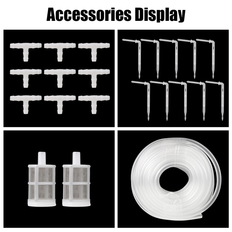 Laistīšanas ierīce augiem Dārza pilienveida apūdeņošanas ierīce Taimeris sistēma Inteliģenta automātiska dubultsūkņa kontrolieris Saules enerģija