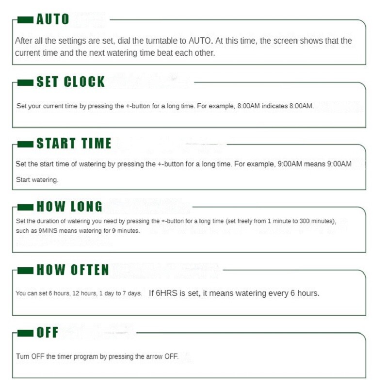 Automatski mjerač vremena za vodu Vrtni digitalni stroj za navodnjavanje Inteligentni kontroler za navodnjavanje raspršivačem za vanjske prostore Štedite vodu i vrijeme