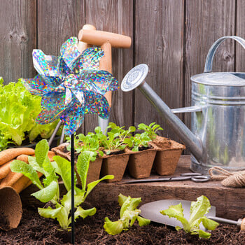 2/10 τμχ Bird Repeller Reflective Windmill Bird Repellent Anti Birds Windmill Spinner Child Windmill Garden Orchard Protection