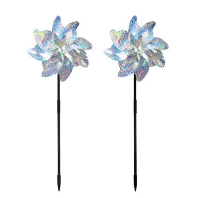 2/10 vnt. paukščių atbaidymo priemonė, atspindinti vėjo malūnėlis, paukščius atbaidanti, apsauganti nuo paukščių vėjo malūno suktuko, vaikų vėjo malūno sodo sodo apsauga