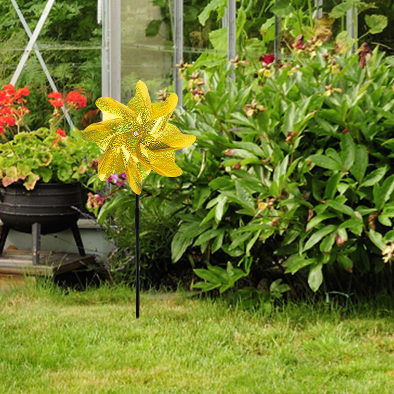 2/10 vnt. paukščių atbaidymo priemonė, atspindinti vėjo malūnėlis, paukščius atbaidanti, apsauganti nuo paukščių vėjo malūno suktuko, vaikų vėjo malūno sodo sodo apsauga