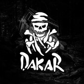 Cool okvir lubanje Dakar kreativne i smiješne naljepnice za obožavatelje i ljubitelje crtića, visoke kvalitete za automobile, kamione, motocikle i prijenosna računala