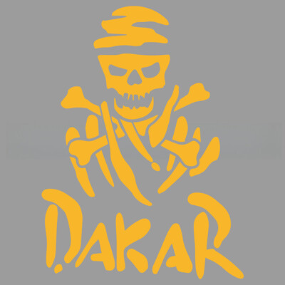 Cool okvir lubanje Dakar kreativne i smiješne naljepnice za obožavatelje i ljubitelje crtića, visoke kvalitete za automobile, kamione, motocikle i prijenosna računala