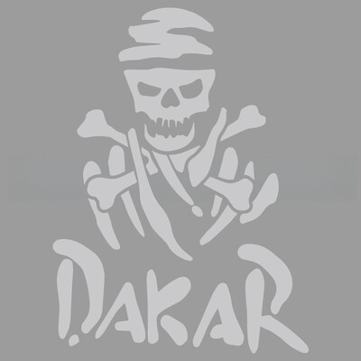Cool okvir lubanje Dakar kreativne i smiješne naljepnice za obožavatelje i ljubitelje crtića, visoke kvalitete za automobile, kamione, motocikle i prijenosna računala