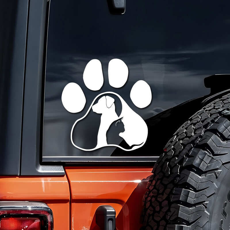 Paws Cat and Dog Diary kreativne i smiješne naljepnice za obožavatelje i ljubitelje crtića, visoke kvalitete za automobile, kamione, motocikle i prijenosna računala