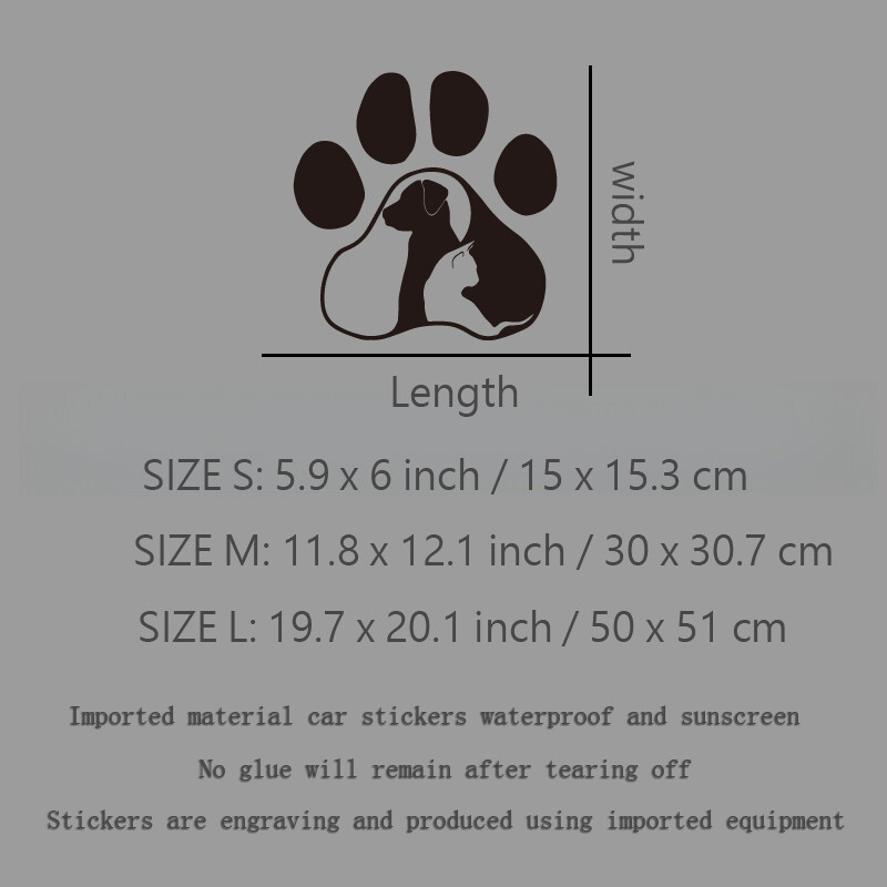 Paws Cat and Dog Diary kreativne i smiješne naljepnice za obožavatelje i ljubitelje crtića, visoke kvalitete za automobile, kamione, motocikle i prijenosna računala