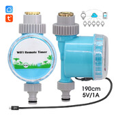 WiFi bezvadu viedais ūdens taimeris mājas dārzam, automātisks tālvadības pults apūdeņošanas āra siltumnīcas augu laistīšanas ierīce