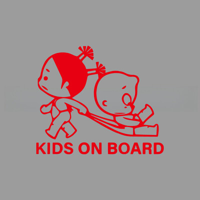 Vaiką įspėjantis automobilio lipdukas kūrybingi ir juokingi lipdukai animacinių filmų gerbėjams ir mėgėjams, aukštos kokybės automobilių sunkvežimiams, motociklams ir nešiojamiesiems kompiuteriams