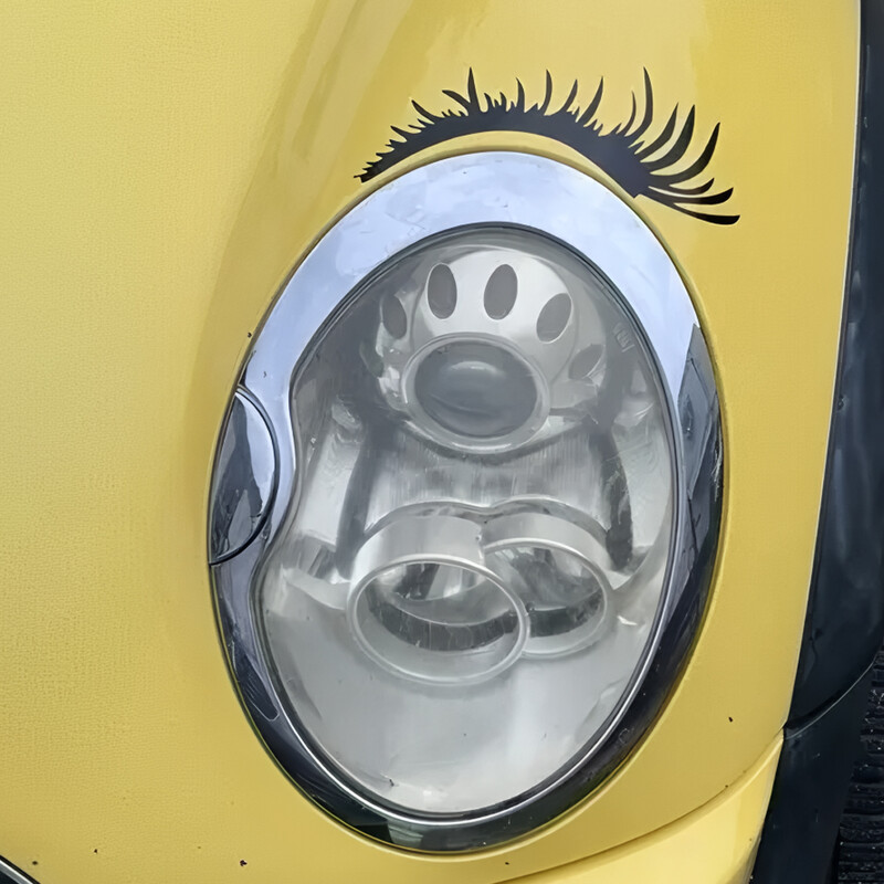 Naljepnice za trepavice na prednjim svjetlima automobila Kreativne i smiješne naljepnice za obožavatelje i ljubitelje crtića, visoke kvalitete za automobile, kamione, motocikle i prijenosna računala