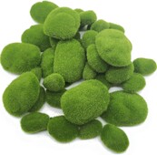 10Pcs Simulation Moss Stone Artificial Moss Rocks Ball Fake Green Plant for Home Garden