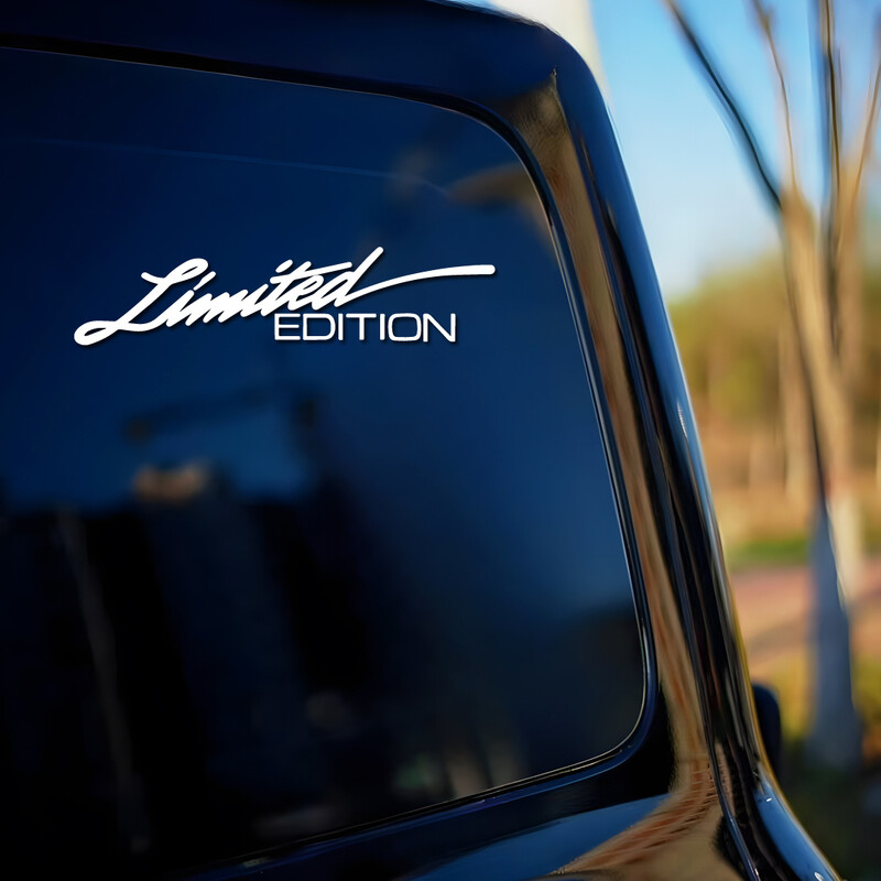 Kreativni tekst Ograničeno izdanje Personalizirane naljepnice za automobil kreativne i smiješne naljepnice za obožavatelje i ljubitelje crtića, visoke kvalitete za kamione