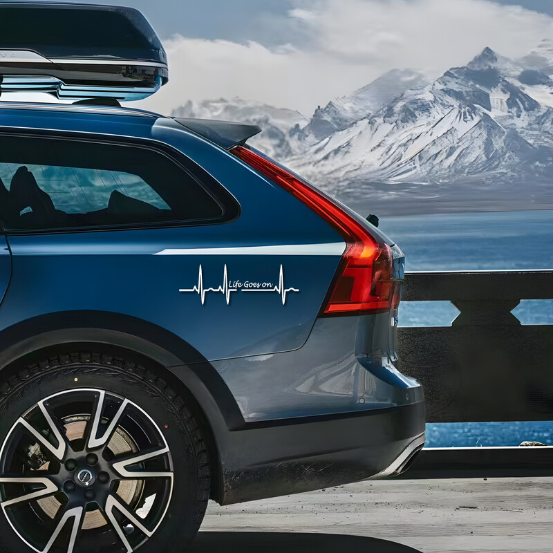 Život ide dalje, osobni i kreativni osjećaji, kreativne i smiješne naljepnice za obožavatelje i ljubitelje crtića, visoke kvalitete za automobile, kamione, motore