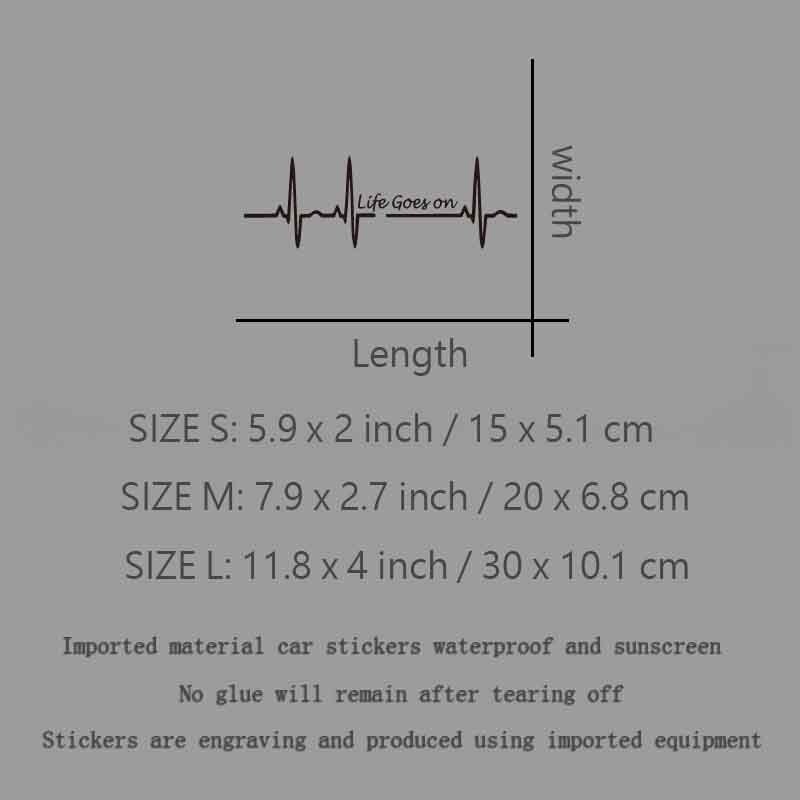 Život ide dalje, osobni i kreativni osjećaji, kreativne i smiješne naljepnice za obožavatelje i ljubitelje crtića, visoke kvalitete za automobile, kamione, motore