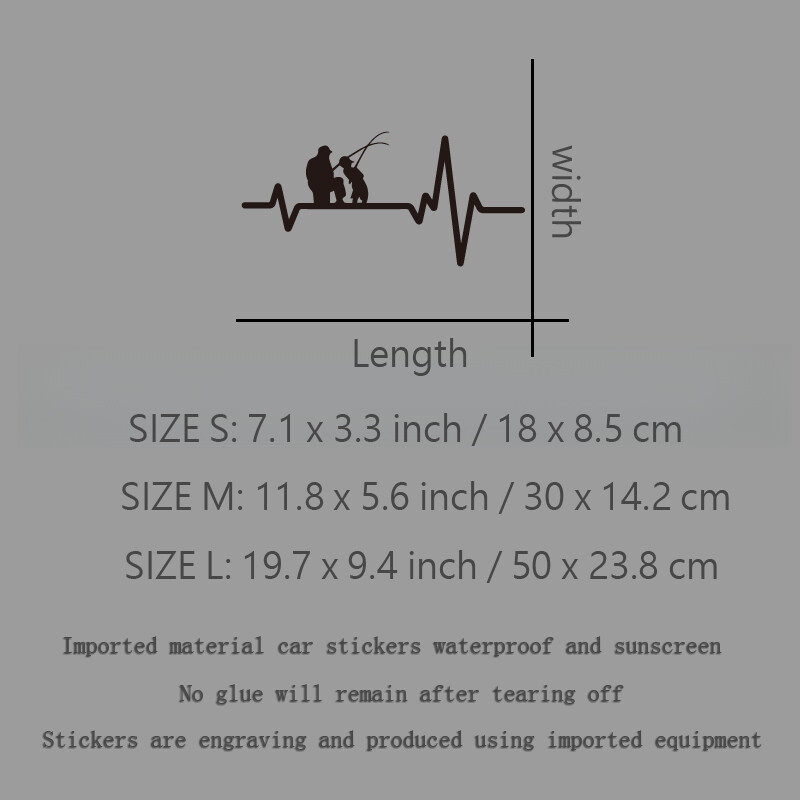Ritam obiteljskog ribolova kreativne i smiješne naljepnice za obožavatelje i ljubitelje crtića, visoke kvalitete za automobile, kamione, motocikle i prijenosna računala