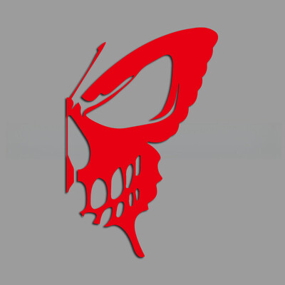 Duhovite lubanje leptir kreativne i smiješne naljepnice za obožavatelje i ljubitelje crtića, visoke kvalitete za automobile, kamione, motocikle i prijenosna računala