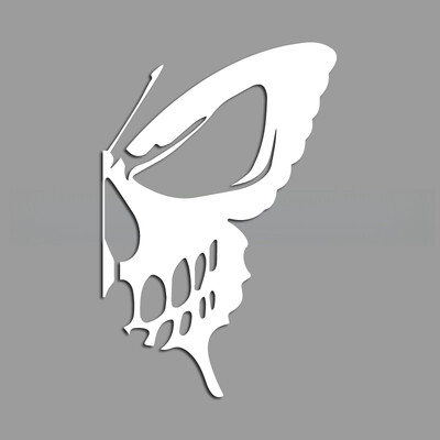 Duhovite lubanje leptir kreativne i smiješne naljepnice za obožavatelje i ljubitelje crtića, visoke kvalitete za automobile, kamione, motocikle i prijenosna računala