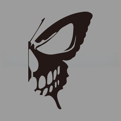 Duhovite lubanje leptir kreativne i smiješne naljepnice za obožavatelje i ljubitelje crtića, visoke kvalitete za automobile, kamione, motocikle i prijenosna računala