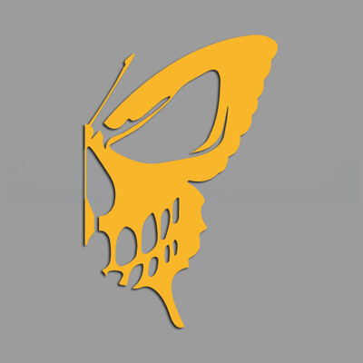 Duhovite lubanje leptir kreativne i smiješne naljepnice za obožavatelje i ljubitelje crtića, visoke kvalitete za automobile, kamione, motocikle i prijenosna računala