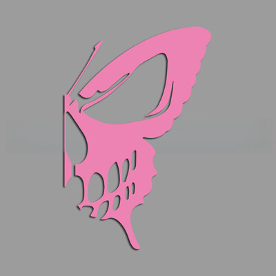 Duhovite lubanje leptir kreativne i smiješne naljepnice za obožavatelje i ljubitelje crtića, visoke kvalitete za automobile, kamione, motocikle i prijenosna računala