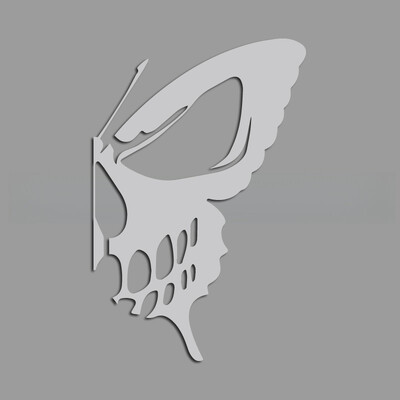 Duhovite lubanje leptir kreativne i smiješne naljepnice za obožavatelje i ljubitelje crtića, visoke kvalitete za automobile, kamione, motocikle i prijenosna računala