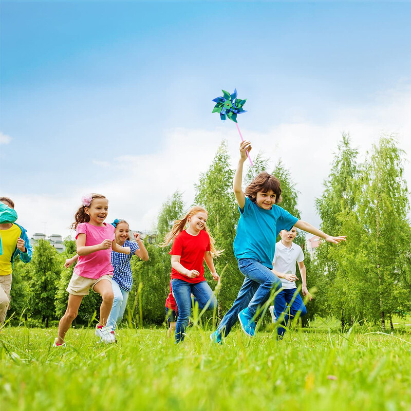 50 komada plastične šarene vjetrenjače dječje igračke vjetrenjače za zabavu DIY vjetrenjača za travnjak ukrasne vjetrenjače za vrtno uređenje dvorišta darovi