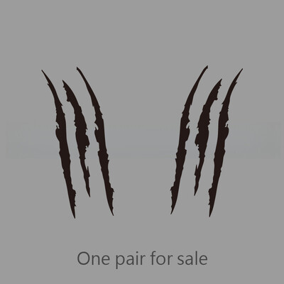 Šaunūs trijų nagų ženklų kūrybingi ir juokingi lipdukai animacinių filmų gerbėjams ir mėgėjams, aukštos kokybės automobilių sunkvežimiams, motociklams ir nešiojamiesiems kompiuteriams