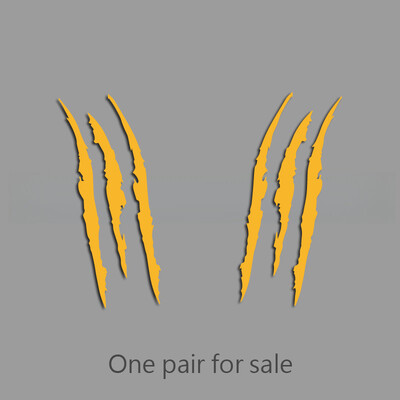 Šaunūs trijų nagų ženklų kūrybingi ir juokingi lipdukai animacinių filmų gerbėjams ir mėgėjams, aukštos kokybės automobilių sunkvežimiams, motociklams ir nešiojamiesiems kompiuteriams