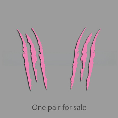 Šaunūs trijų nagų ženklų kūrybingi ir juokingi lipdukai animacinių filmų gerbėjams ir mėgėjams, aukštos kokybės automobilių sunkvežimiams, motociklams ir nešiojamiesiems kompiuteriams